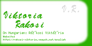 viktoria rakosi business card